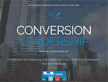 Tablet Screenshot of conversionleadership.com